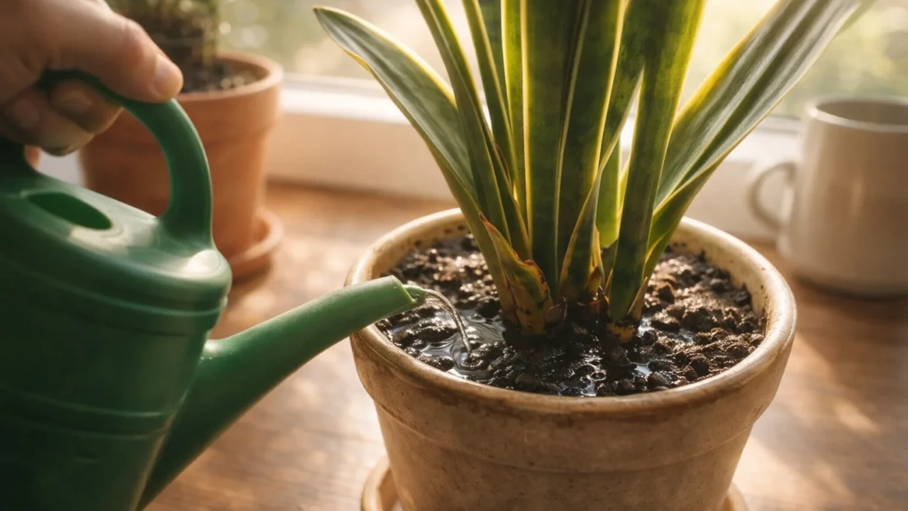 Sansevieria che marcisce o non cresce: l'errore di annaffiatura da correggere